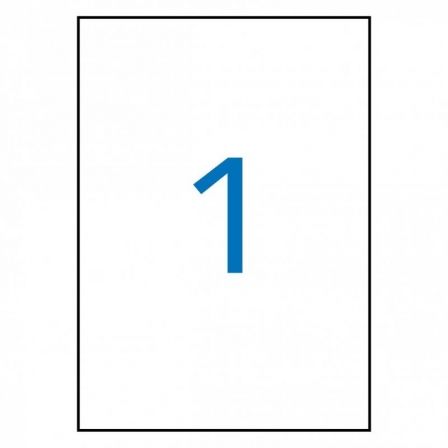 Apli Etiquetas de Poliéster Blanco Mate 210x297 mm, 20 Hojas
